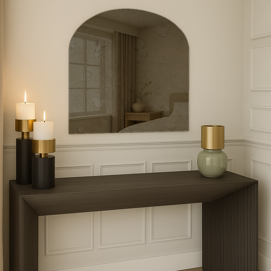 Arched Frameless Mirror Collection