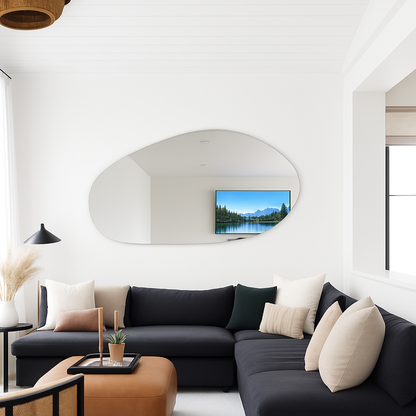 Frameless Irregular Shape Wall Mirror