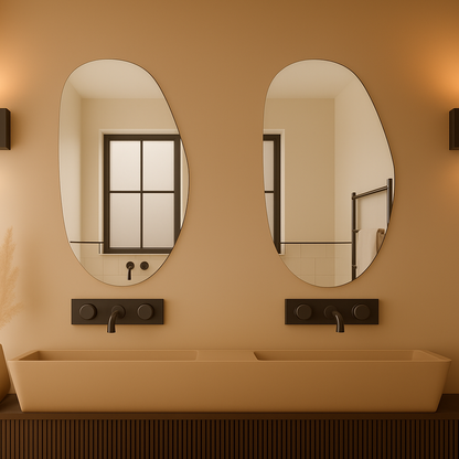 Frameless Irregular Shape Wall Mirror