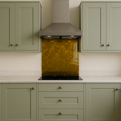 Bronze with Gold Antique Tempered Mirror Hob Splashback – Heat Resistant Kitchen Splashback (5 Sizes)
