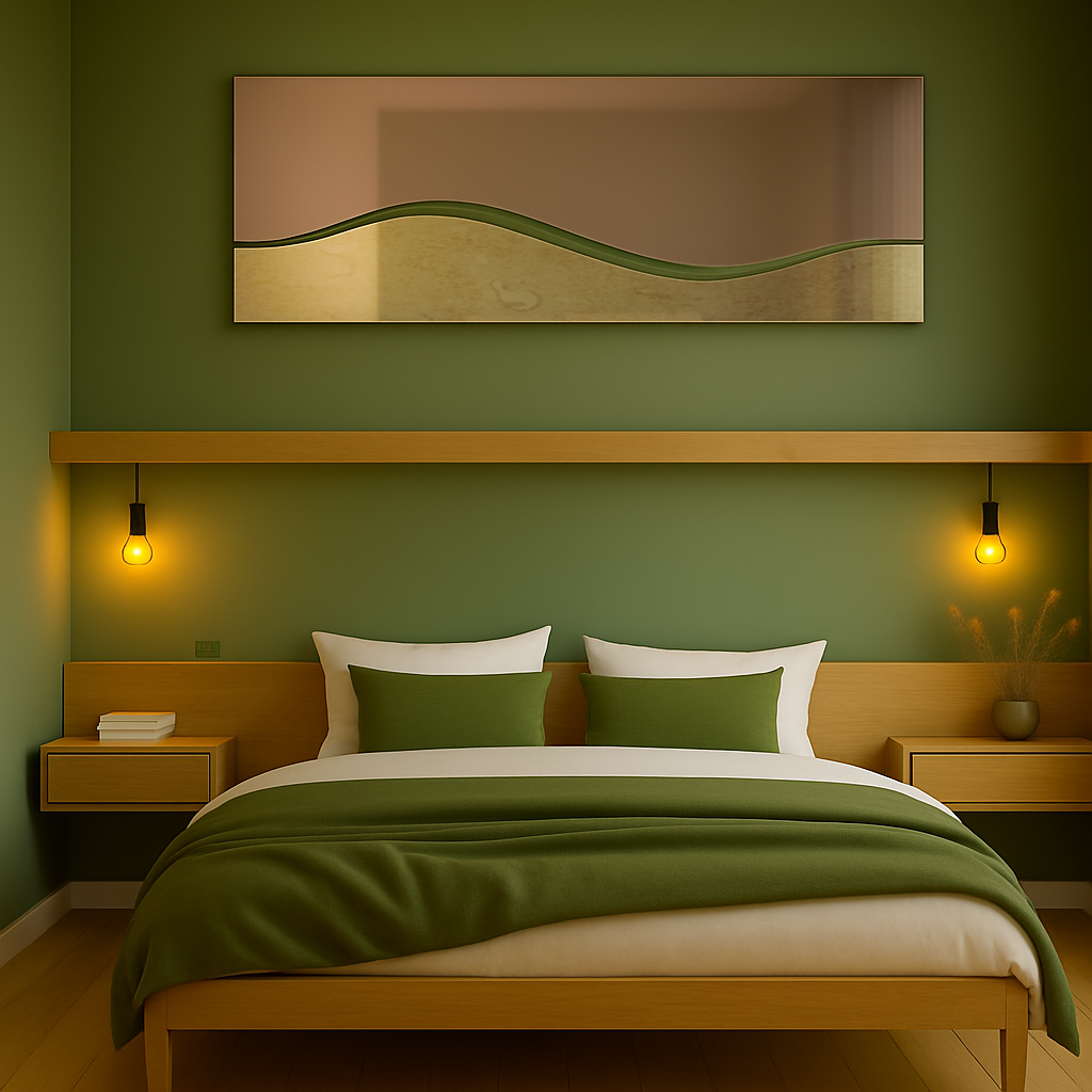 SINA/ Customizable Frameless Wave Mirror – 50cm x 150cm | Modern Full-Length Design