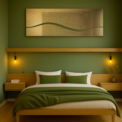 SINA/ Customizable Frameless Wave Mirror – 50cm x 150cm | Modern Full-Length Design