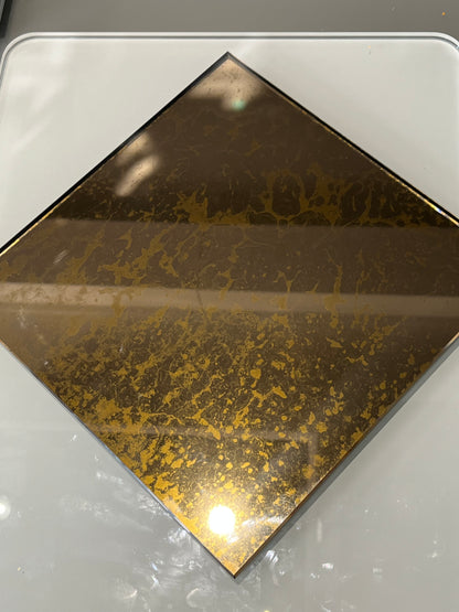 Bronze with Gold & Copper Antique Tempered Mirror Hob Splashback – Heat Resistant Kitchen Splashback (5 Sizes)