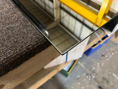 Arched Silver Frameless Wall Mirror – Modern Minimalist Home Décor