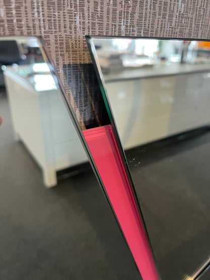 RIMA/ Customizable Frameless Geometric Line Mirror – 50cm x 80cm | Modern Decorative Wall Mirror