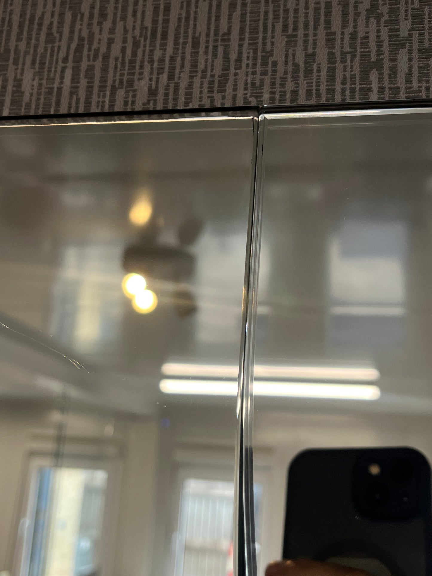 SINA/ Customizable Frameless Wave Mirror – 50cm x 150cm | Modern Full-Length Design