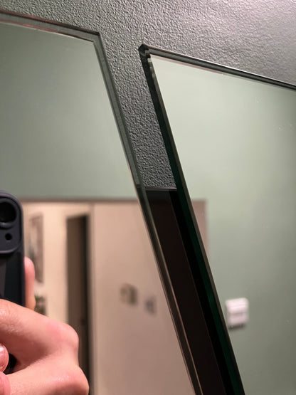 XL RIMA/ Customisable Frameless Geometric Line Mirror – 120cm x 60cm | Modern Decorative Wall Mirror