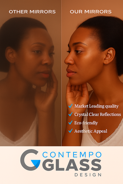 CURVA/ Customizable Frameless Curved Line Mirror – 50cm x 80cm | Modern Wall Art Design