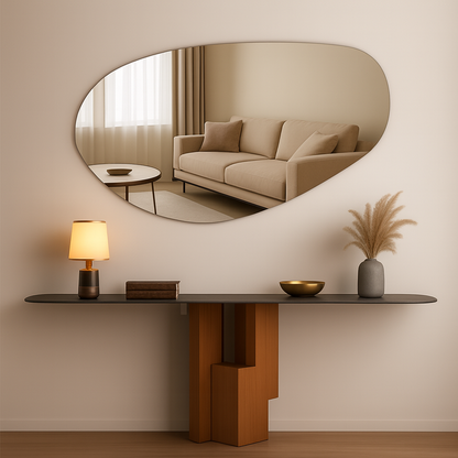 Frameless Irregular Shape Wall Mirror