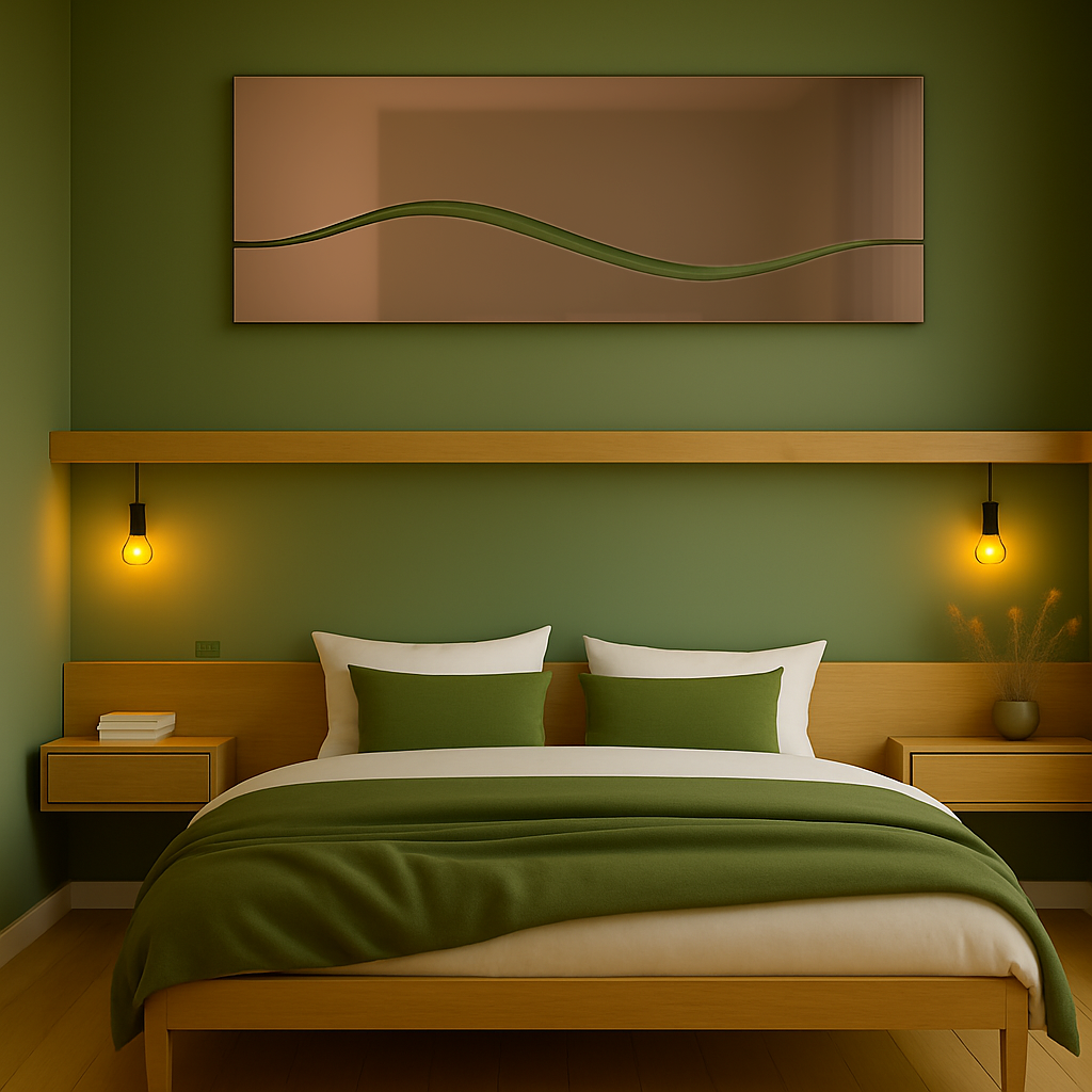 SINA/ Customizable Frameless Wave Mirror – 50cm x 150cm | Modern Full-Length Design