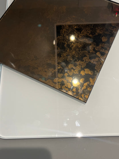 Bronze with Copper Antique Tempered Mirror Hob Splashback – Heat Resistant Kitchen Splashback (5 Sizes)