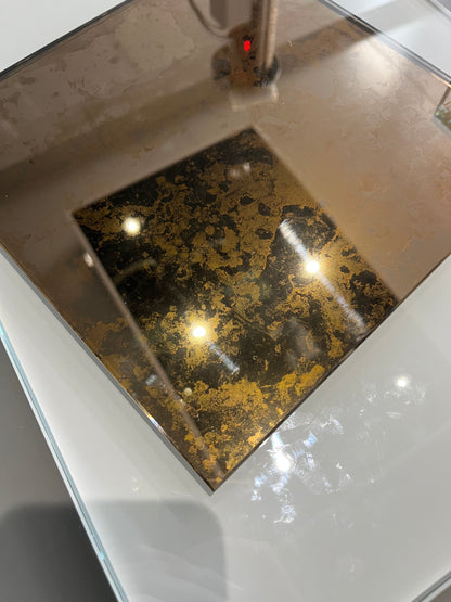 Bronze with Gold Antique Tempered Mirror Hob Splashback – Heat Resistant Kitchen Splashback (5 Sizes)