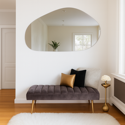 Frameless Irregular Shape Wall Mirror