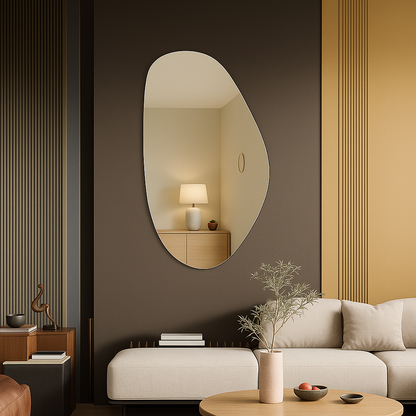 Frameless Irregular Shape Wall Mirror