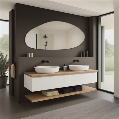 Frameless Irregular Shape Wall Mirror